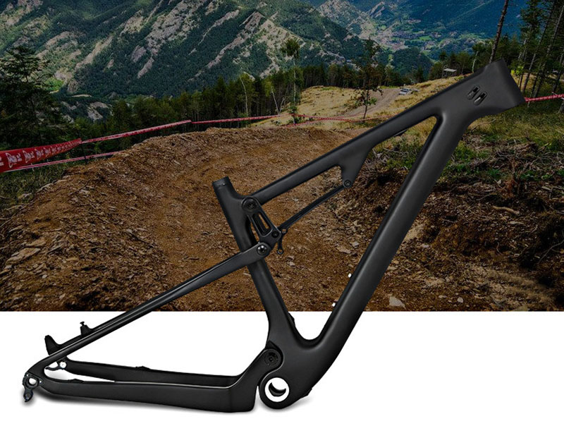 Mountain Biking In The Uk - Carbon Bicycle Full Suspension Frame,Soft Tail
