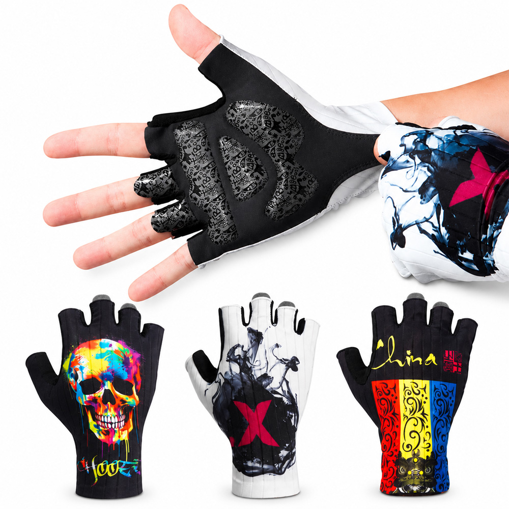 Mountain Biking Gloves Mens - CNCLOL Fingerless Cycling Gloves Men Women
