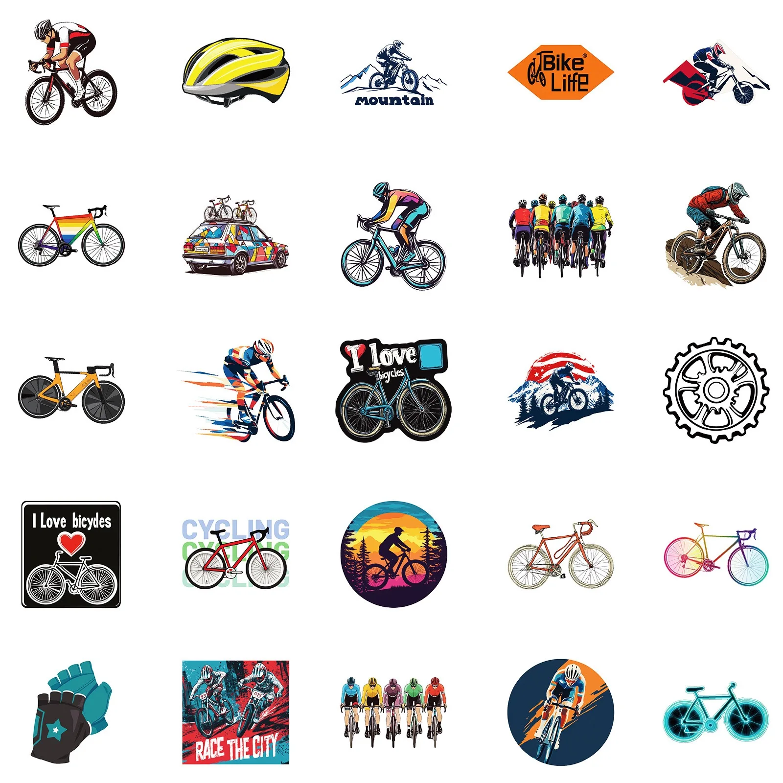 50pcs/pack Cool Mountain Bike  - Mountain Biking Bag recension och pris