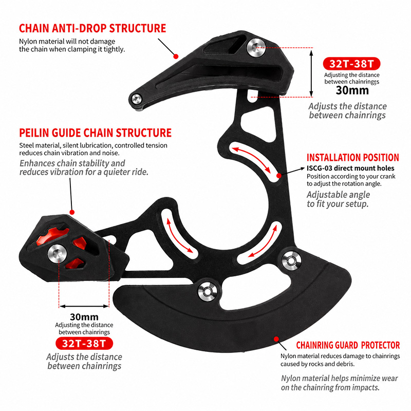 MTB Bike Chain Guide ISCG 03/0 - Chain Guide Iscg recension och pris