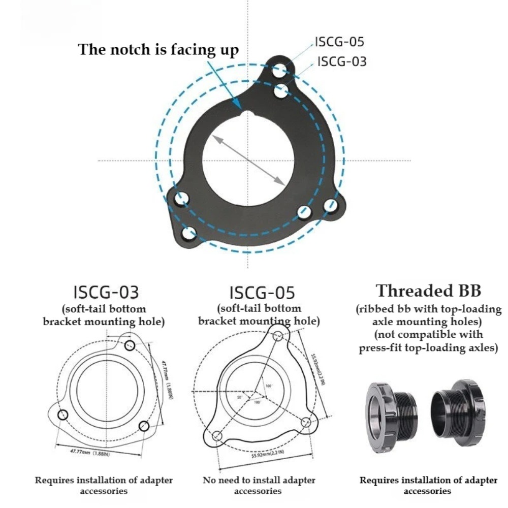 AXI Bicycle Chain Guide ISCG 0 - Chain Guide Iscg recension och pris