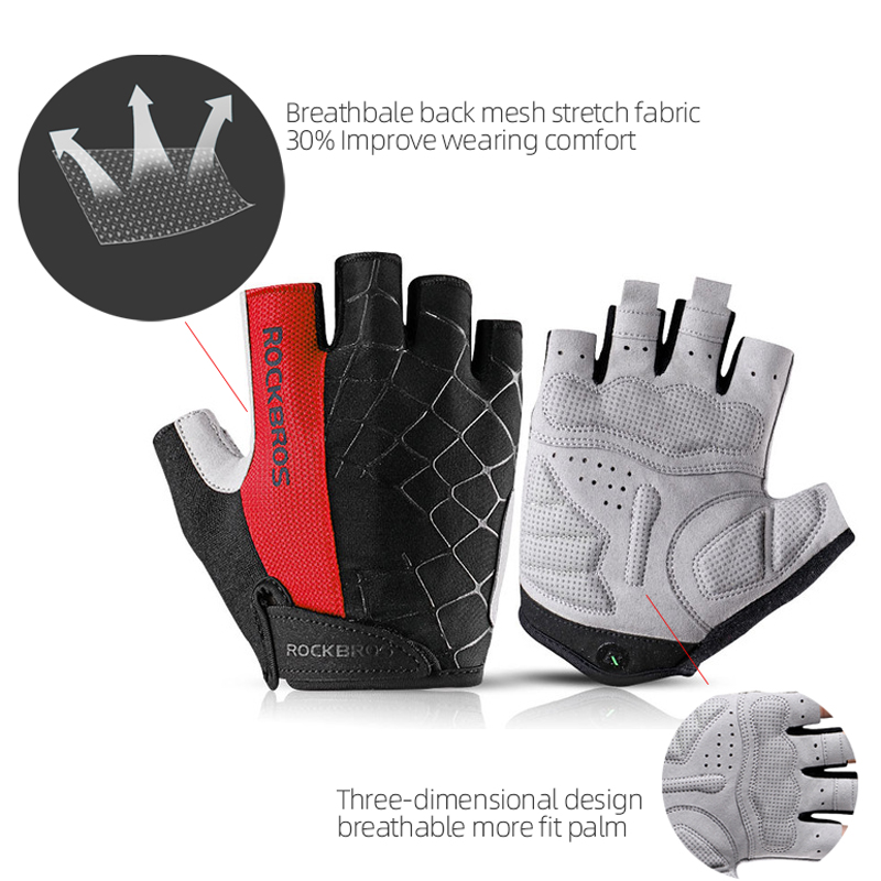 ROCKBROS Cycling Bike Gloves H - Mountain Biking Gloves Mens recension och pris
