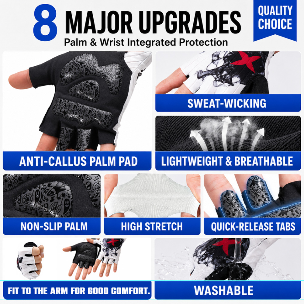 CNCLOL Fingerless Cycling Glov - Mountain Biking Gloves Mens recension och pris